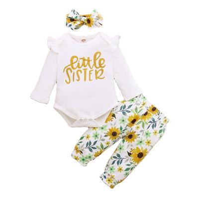 China High Quality Soft Baby Sets Print Newborn Babies Clothing Set Children Baby Summer Clothing Sets for sale