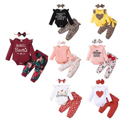 China Soft 3Pcs Babies Clothing Sets Long Sleeve Baby Outfits Fashion Baby Sets Clothes Clothing Cotton for sale