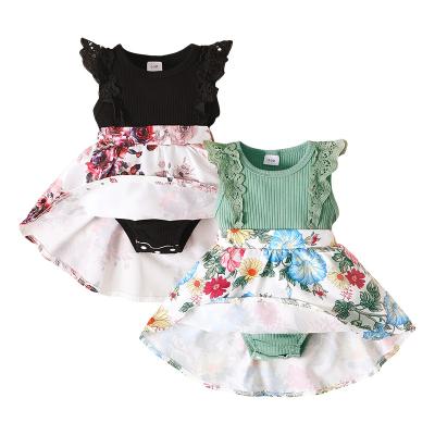 China Breathable High Quality Designer Clothes Summer New Baby Born Dress Knit Baby Dresses for sale