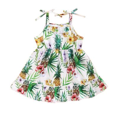 China Breathable Ready to Ship Summer Dress Girls Sleeveless Baby Bridesmaid Dresses Casual Dress Baby for sale