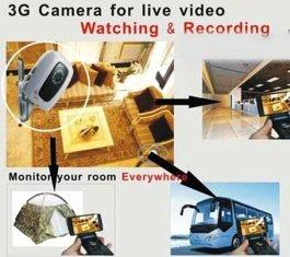 China 3G remote video alarm camera for live video CX-3G04 for sale