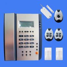 China Dual network PSTN and GSM alarm system with built in phone CX-217 en venta