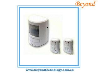 중국 130 Decibel Siren Wireless PIR Motion Sensor Alarms With Two Remote Control 판매용