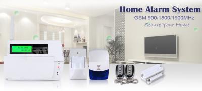 China LCD Display Touch Keypad GSM SMS House Alarm System with 30 wireless zone for sale