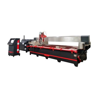 China Ceramic Marble Water Jet Granite Marble Pillar 45 Degree CNC Tile Cutting Machine 4020 AC 5-Axis for sale