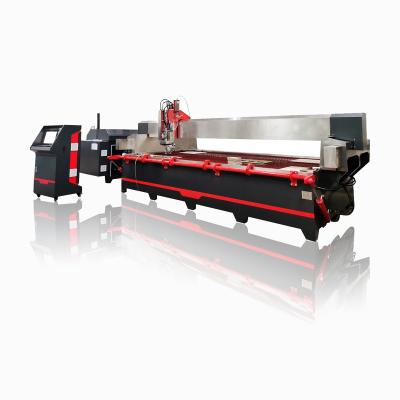 China Countertop 3 axis marble bathroom kitchen slate stone pillar waterjet cutting machine for glass for sale