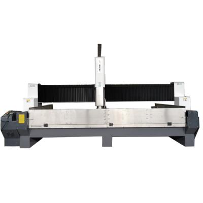 China Router Marble Stone Pillar Machine 2513 CNC Working Stone Carving Router Machinery Tombstone Engraver for sale