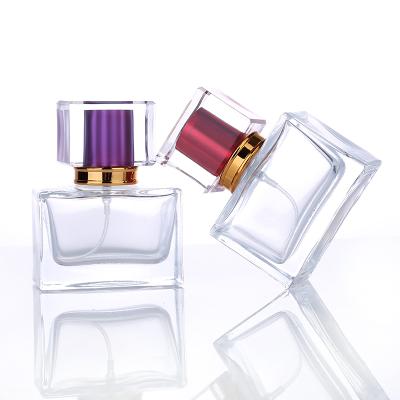 China Personal Care 30ml Square Shape Glass Perfume Bottle In Perfume Bottle Atomizer Mist Bottles Glass Refillable Glass Perfume for sale