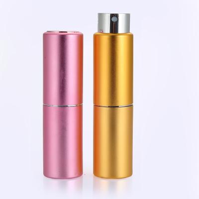 China Gift Travel Lipstick 15ml Twist Perfume Atomizer Empty Aluminum Spray Bottle High Quality for sale