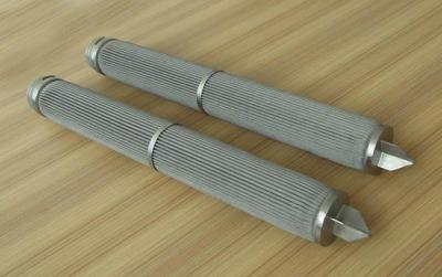 China Stainless steel sintered folding filter elements / sintered metal filter cartridge for liquid industry for sale