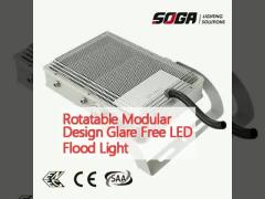 Rotatable Modular Design Glare Free LED Flood Light AC90-305V/AC108-528V IK Rate IIK09