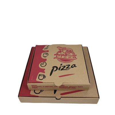 China Wholesale Disposable Cheap Design All Size Printed Corrugated Kraft Paper Fries Burger Brown Pizza Boxes for sale