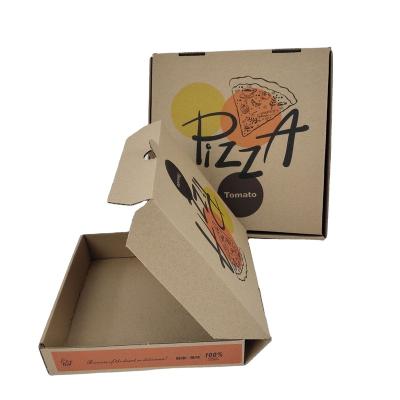 China Factory Price Disposable High Quality Wholesale Cheap Pizza Packing Box Delivery Pizza Box Material 12 Inch Kraft Paper Material for sale