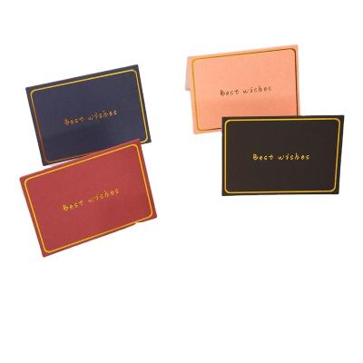 China paper & Cardboard Cheap Price Low Moq Business Cards Birthday / Wedding Greeting Cards Black Thank You Cards for sale