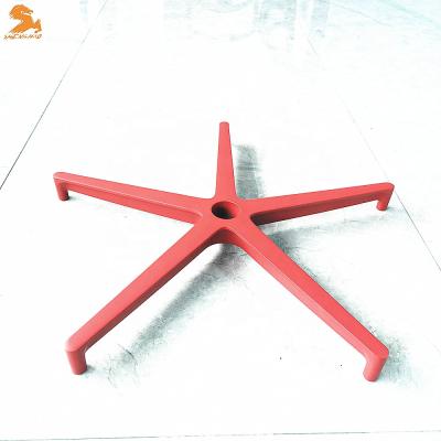 China EUROPEAN Shenghao office star products chair parts red color chair base office star products aluminum chair parts for sale