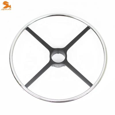 China EUROPEAN Shenghao metal chrome chair base round base metal chrome bar footring aluminum bar footring for sale