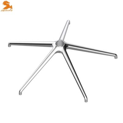 China Shenghao EUROPEAN Cheap Price Polishing Chrome Barber Chair Hydraulic Base Packing Gaming Chair Bases Office Chair Base Aluminum Base for sale