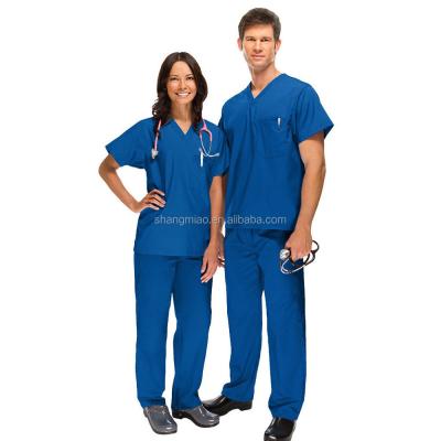 China Reusable OEM custom scrubs koi / nurse uniform scrubs print for sale