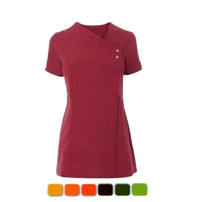 China Fashion Women Beauty Salon Nail Salon Reusable Uniform Uniform for sale