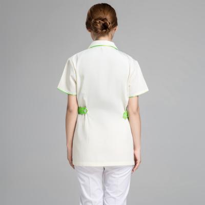 China Reusable Nanny Uniform Women V-Neck Salon Dress Shirt for sale