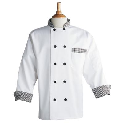 China Reusable Hot Sale Fashion Short Sleeves Hotel Chef Jackets Coats Black Chef Uniform for sale