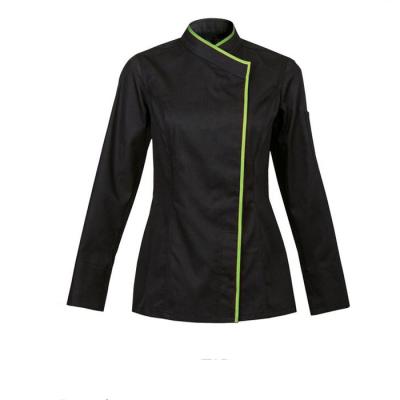 China New Design Reusable Long Sleeves Hotel Chef Jackets Restaurant Uniform Double Breasted White Chef Coats for sale