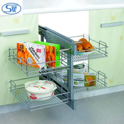 China WDJ712 Corner Multifunction Basket /magic Stand Sustainable for sale