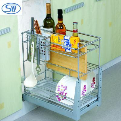 China Guangzhou Factory Sustainable Supply Sliding Wire Basket Drawers for sale