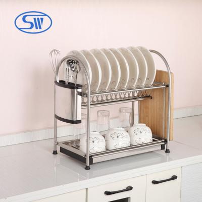 China Sustainable Stainless Steel Drying Kitchen Racks Commercial Utensil Dish Rack for sale