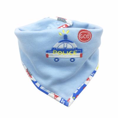 China SMETA Factory OEM 2021 Washable Organic 100% Cotton Baby Bandana Drool Bibs for sale