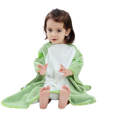 China Animal Hooded Cloak Cap Baby Wrap Blanket Baby Towel Soft Bath Blanket For Kids FGQO-113 for sale