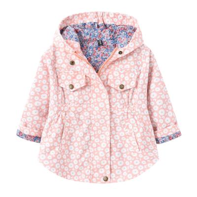 China Anti-wrinkle Baby Clothes Girls' Jacket Custom Spring Autumn Children Hooded Outwear Coat Kids Girls Anorak Jacket for sale