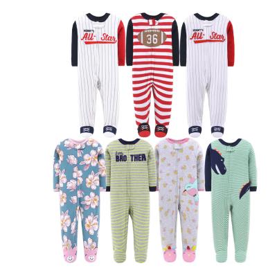 China Wholesale Cotton Stylish Long Sleeve Baby Boy Winter Clothes Infant Newborn 100% Rompers for sale