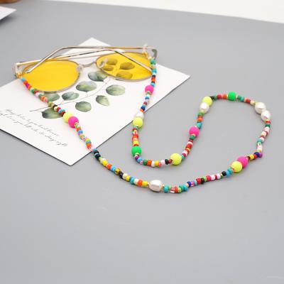 China Wholesale Natural Colored Non-slip Glass Seed Fasion Real Beads Necklace Chains Holder for sale