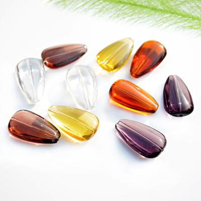 China Jewelry Making & Curtain Beads Melon Seeds Shape Glass Crystal Beads, Wholsale 15*25mm Crystal Melon Seeds Shape Glass Beads For Curtain Decoration for sale