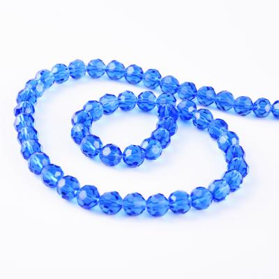 China Accessory 32 Crystal Beads For Jewelry Making 96 Faceted Blue Bead Football Beads Wholesale for sale