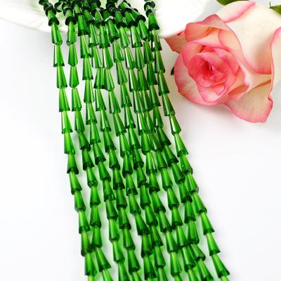 China High Quality Decoration Cheap Glass Beads 4*8mm Tower Crystal Beads Manufacturer for sale