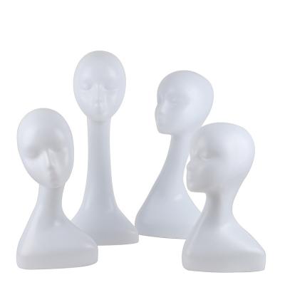 China With Hot Sale New Arrivals White Egg Model Wig Face Mannequin Wig Stand Female Dummy Head For Display for sale