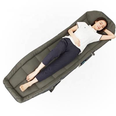 China Modern Portable Folding Bed With Foam Mattress Fold Up Travel Camp Bed Military Cradle Foldable Care Bed for sale