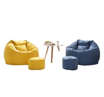 China Wholesale Colorful Custom Foldable Sofa Round Foldable Single Tatami Lazy Around Large Bean Bag Lazy Sofa Chair for sale