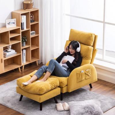 China Leisure Adjustable Lazy Sofa Furniture Home Sofa Living Room (Height) Bed Sofa Relaxing Foldable Chair for sale