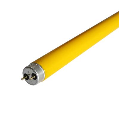 China Customized Size T8 Fluorescent Tube T8 Color Glass Red Yellow Blue Lamp for sale