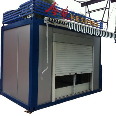 China Modern Prefab Outdoor Log Cabin Portable Kiosk Store for sale