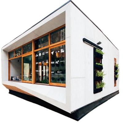 China 20ft Sandwich Panel Modern Prefab Container Cafe for sale