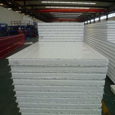 China Modern Fireproofing Mineral Wool Roof Wall Sandwich Panel for sale