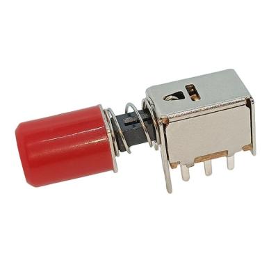 China Precision Factory Sale OEM Odm DPDT Toy Horizontal PCB 0.5A 50V DC 3pins 4 6 8 12 Pin Button Push Straight Main Switch for sale