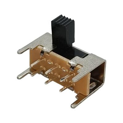 China Electronic Digital Products SK23D05 DC50V 0.5A 3 Pin 3 Position Electronic PCB Horizontal Slide Contact for sale