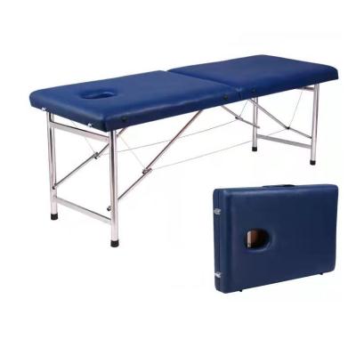 China Adjustable head of the bed buy china steel frame massaging table wick salon facial bed aluminum 2 sections for sale