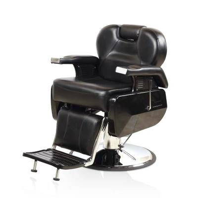 China Professional Hot Selling Design Salon Ergonomic Heavy Duty Chair Man Extended PU Leather Trim Best Barber Chairs for sale