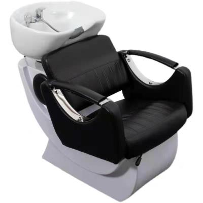 China 2022 contemporary hair salon shampoo bed hot sale luxury good price semi-reclining shampoo chair for sale